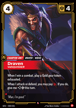 Draven, Vanquisher (V.1 - Rare)