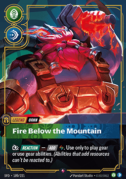 Ornn, Fire Below the Mountain (V.1 - Rare)