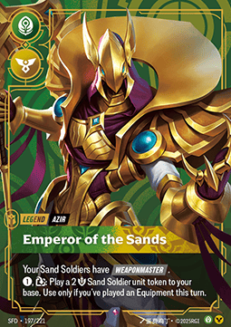 Azir, Emperor of the Sands (V.1 - Rare)