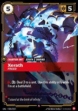 Xerath, Freed