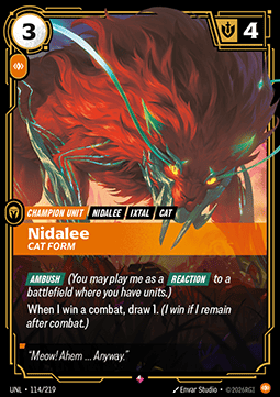 Nidalee, Cat Form