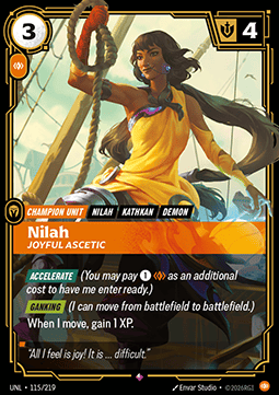 Nilah, Joyful Ascetic