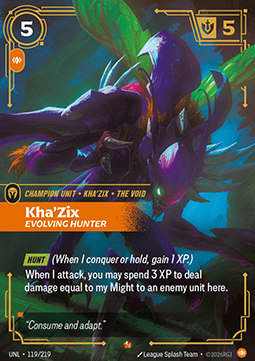 Kha'Zix, Evolving Hunter (V.1 - Epic)