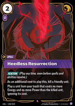 Heedless Resurrection