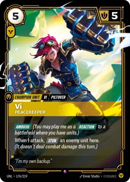 Vi, Peacekeeper (V.1 - Rare) - Unleashed (Rare) [UNL-176]