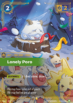 Lonely Poro