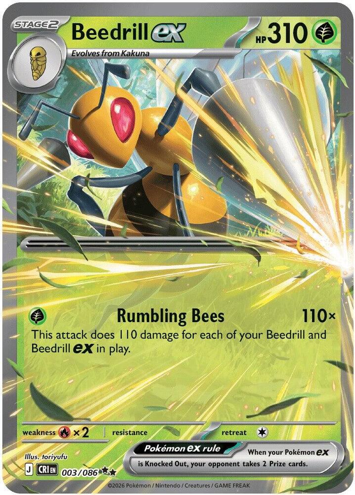 Beedrill ex - Chaos Rising (Double Rare) [CRI-003]