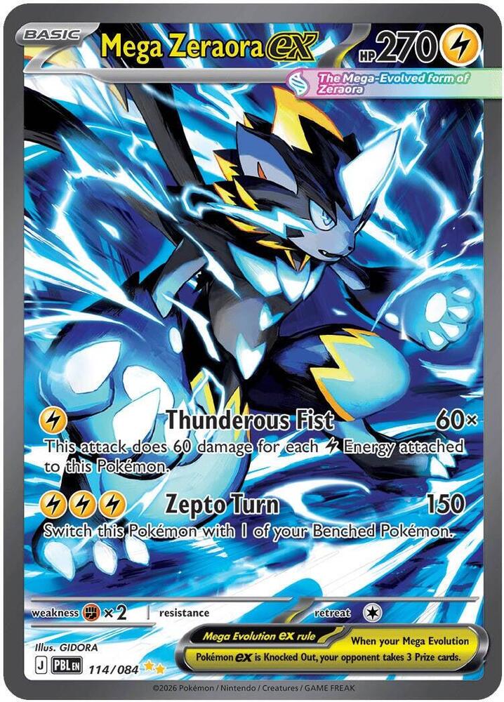 Mega Zeraora ex - Pitch Black (Special Illustration Rare) [PBL-114]
