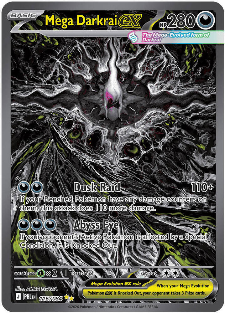 Mega Darkrai ex - Pitch Black (Special Illustration Rare) [PBL-116]