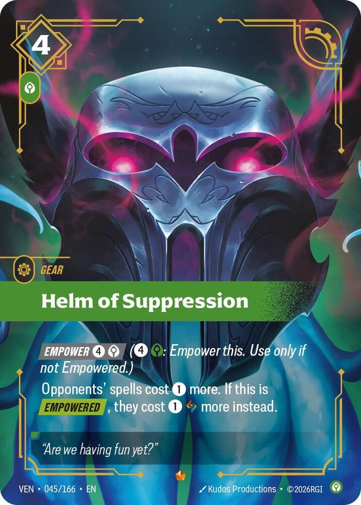 Helm of Suppression - Vendetta (Epic) [VEN-045]