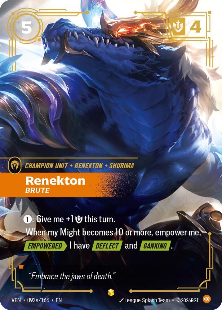 Renekton, Brute (V.2 - Showcase) - Vendetta (Showcase) [VEN-092a]