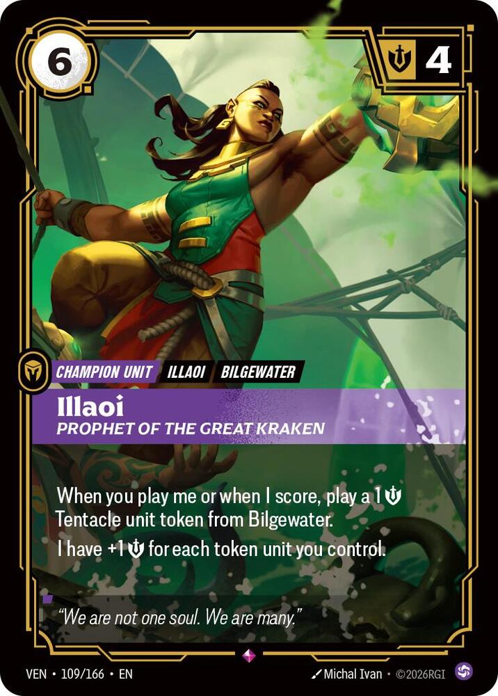 Illaoi, Prophet of the Great Kraken (V.1 - Rare) - Vendetta (Rare) [VEN-109]