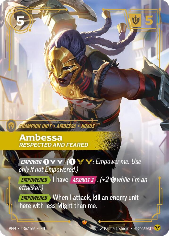 Ambessa, Respected and Feared (V.1 - Epic) - Vendetta (Epic) [VEN-136]
