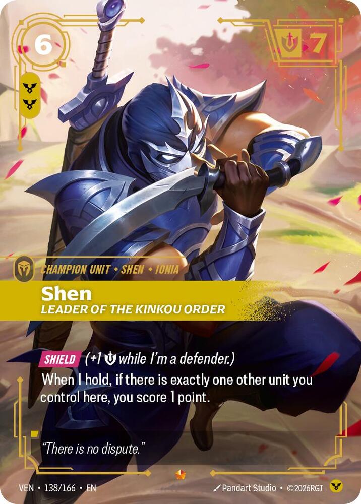 Shen, Leader of the Kinkou Order (V.1 - Epic) - Vendetta (Epic) [VEN-138]