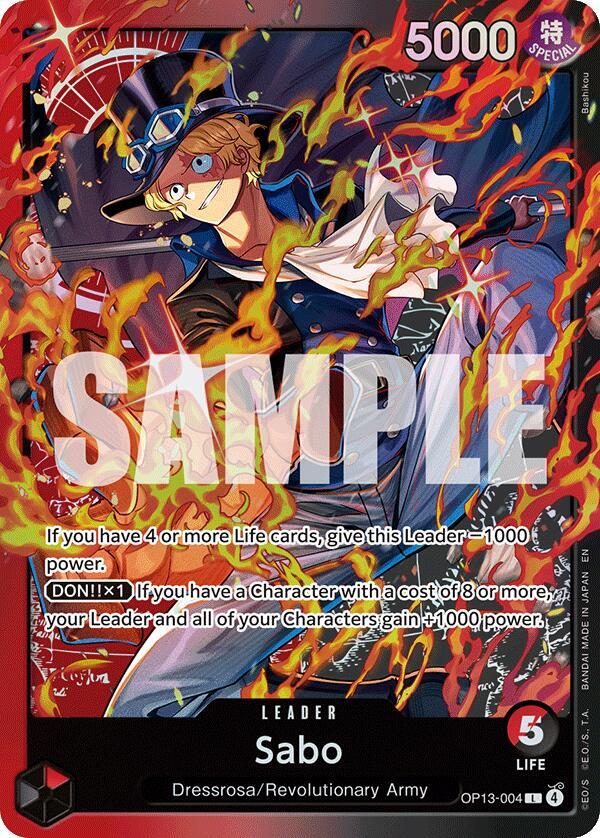 Sabo (OP13-004) - Starter Deck: Red/Black Sabo (Leader) [ST35-OP13-004]