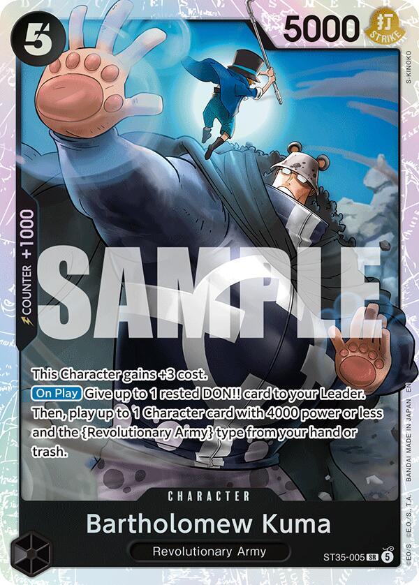 Bartholomew Kuma (ST35-005) - Starter Deck: Red/Black Sabo (Super Rare) [ST35-ST35-005]