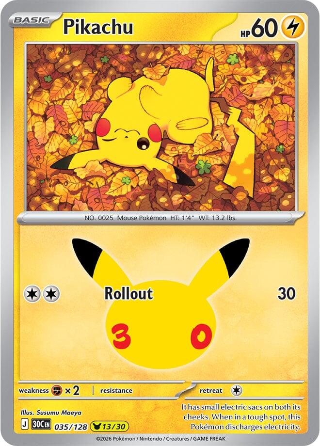 Pikachu - 30th Celebration (Pikachu Rare) [30C-035]