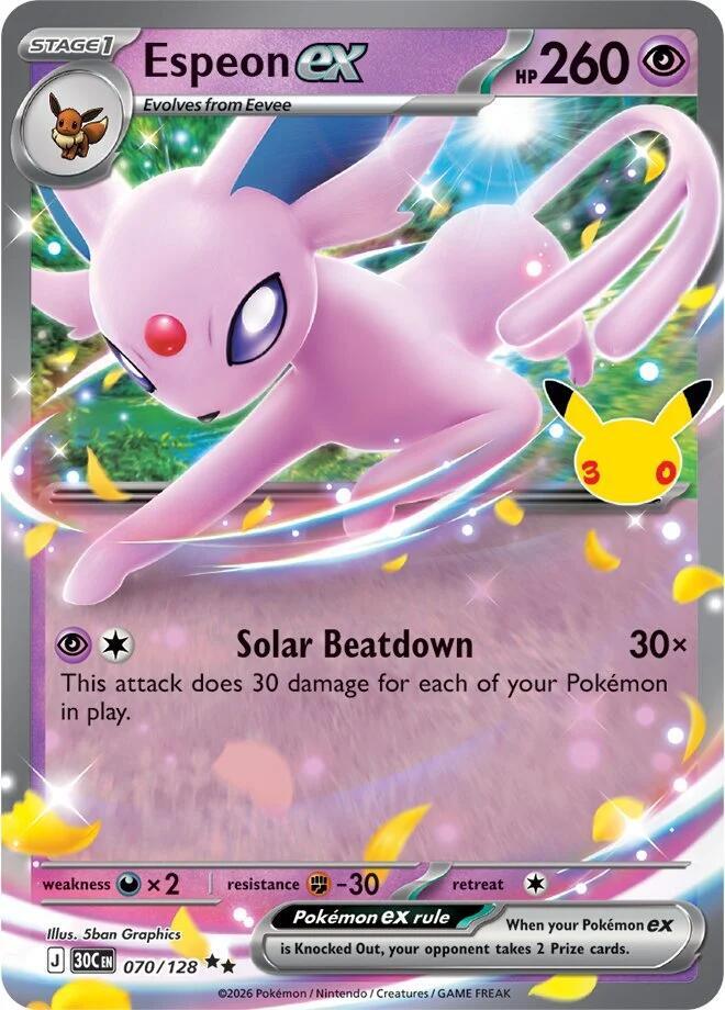 Espeon ex - 30th Celebration (Double Rare) [30C-070]