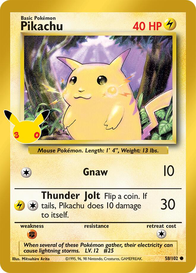 Pikachu - 30th Celebration (Common) [30C-BS 58]