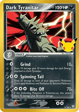 Dark Tyranitar - 30th Celebration (Rare) [30C-TRR 19]