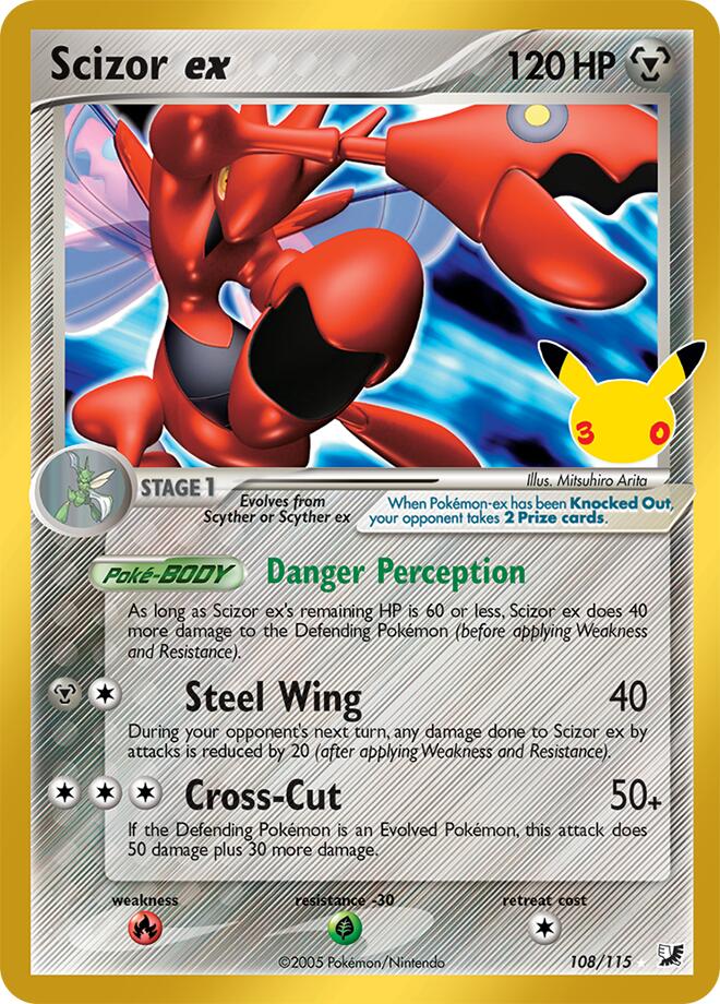 Scizor ex - 30th Celebration (Ultra Rare) [30C-UF 108]