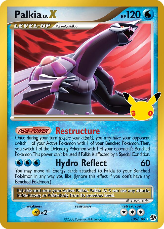 Palkia LV.X - 30th Celebration (Ultra Rare) [30C-GE 106]