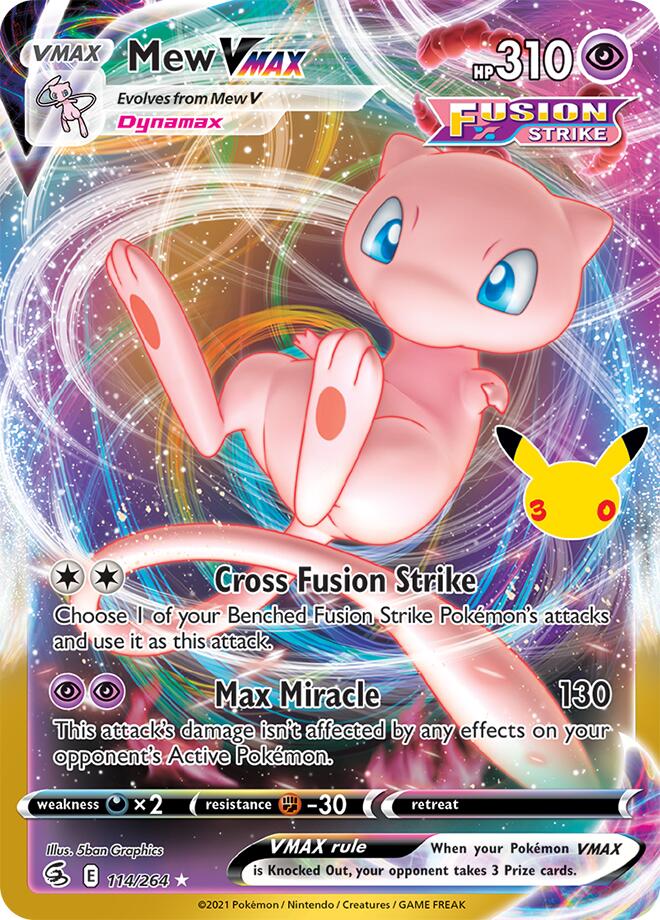 Mew VMAX - 30th Celebration (Ultra Rare) [30C-FST 114]