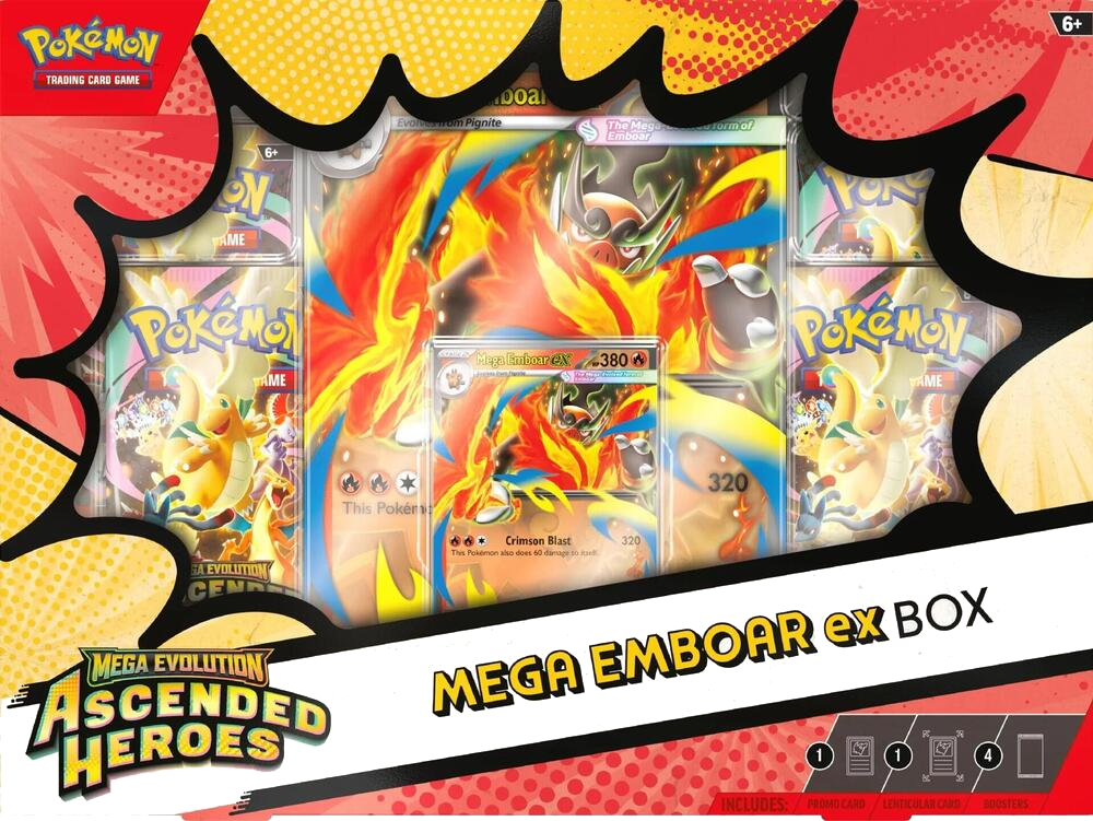 Ascended Heroes: Mega Emboar ex Box - Ascended Heroes